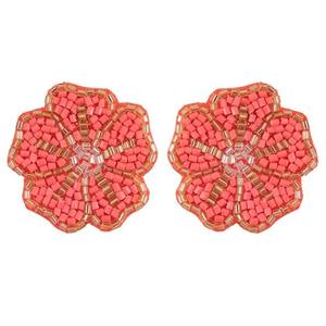 Nouvelle boucle d'oreille de bijoux à la mode pour les fêtes utilisation de mariage nouveau concepteur boucles d'oreilles de broderie meilleure qualité boucle d'oreille perlée de couleur ivoire - Product Image 2