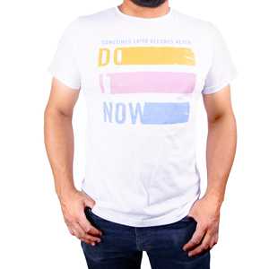 T-Shirt da Uomo in Jersey Stampato con Motivo 3D in Cotone Compresso/Fibra di Bambù Disponibile in Pesi 200g 220g 240g 280g 300g - Product Image 1