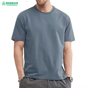 New Arrival Drop Shoulder Regular Fit Crew Neck Men's T-<b>shirts</b> Fashionable Fitness Wear Comfortable <b>100</b>% <b>Polyester</b> Quick Dry - Product Image 3