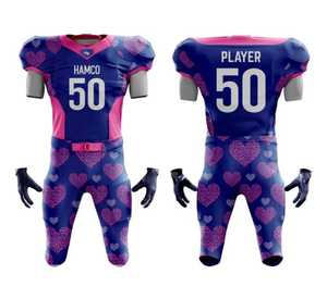 Uniforme de football américain personnalisé nouveau style en gros uniforme de football américain à séchage rapide uniforme de football américain respirant - Product Image 2