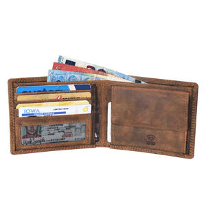 Genuine Leather Bi-fold <b>Wallet</b> with Detachable <b>Card</b> Holder. - Product Image 6