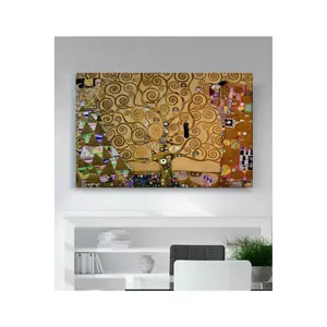 Impression sur toile Fida Klimt Arbre de vie en spirale dorée - Product Image 6