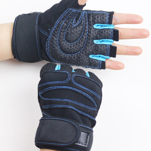 Los más vendidos guantes de gimnasio antideslizantes de medio dedo unisex logotipo personalizado guantes deportivos de entrenamiento de cuero para levantamiento de pesas Culturismo - Product Image 2