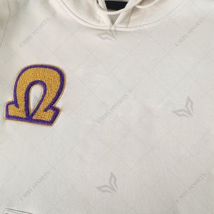 Sudadera con capucha bordada de lana de algodón Omega personalizada fraternidad de alta calidad griego Psi hombres sudaderas transpirables sudaderas con capucha de la hermandad - Product Image 3