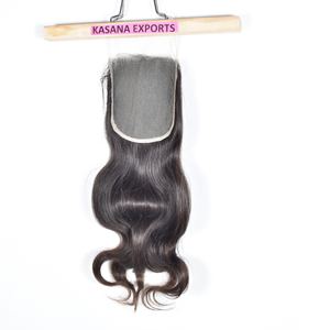 Extensions de cheveux humains 5*5 Closure Weaving, 100% naturelles, couleur naturelle noire, pour femmes, vente en gros à bas prix, double trame machine, cheveux vietnamiens - Product Image 2