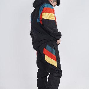 Conjunto de ropa de entrenamiento deportivo informal de secado rápido para hombre, chándales cortavientos con cierre de cremallera a prueba de viento para la temporada de verano - Product Image 3