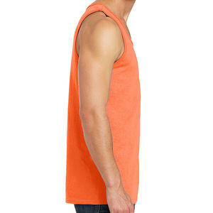 เสื้อกล้ามแขนกุดระบายอากาศแห้งเร็วสำหรับผู้ชายและชุดออกกำลังกายเพาะกายสไตล์ไฮสตรีท - Product Image 4