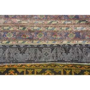 Alfombra Vintage Turca Kilim Beige 2,7X3,8 FT Patchwork Tejido Plano Lana con Respaldo de Látex para Decoraciones de Sala de Estar Adolescentes - Product Image 5