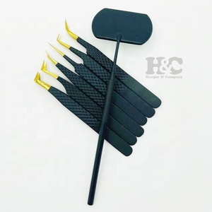 Nouvelle arrivée pince à épiler vison en acier inoxydable pince à épiler avec pointe fine et pointue durable à faible quantité minimale de commande Logo personnalisable - Product Image 2