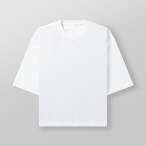 เสื้อผ้าลำลองของผู้ชายผ้าฝ้าย100% 220กรัมพิมพ์โลโก้แบบโอเวอร์ไซส์ - Product Image 2