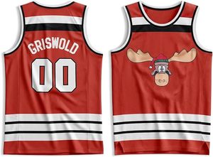 Griswold Moose Clark # Maillot de basket-ball 00, lettres et chiffres cousus, vêtements de supporter, polyester respirant - Product Image 6