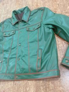 Chaqueta de Motociclista de Cuero para Hombre, Precio de Fábrica, Chaqueta Bomber de Cuero con Cuello Impermeable, Estilo Urbano, Gran Venta - Product Image 4