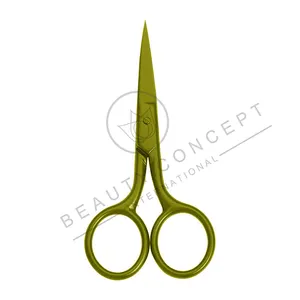 Green Color Nail Care Uses Best Product Hot Sale Multi Functional Cuticle Stakel Scissors By Beauty Concept International
