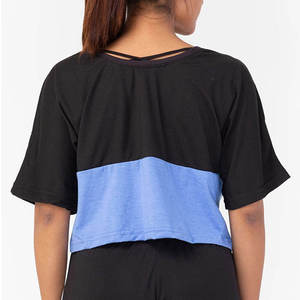 เสื้อยืดแฟชั่นผู้หญิง 230gsm รุ่นใหม่ยอดนิยม รับทำโลโก้ตามสั่ง โรงงาน OEM ผ้าฝ้าย 100% เสื้อครอปท็อปลำลอง - Product Image 5