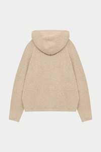 Sudadera con capucha de punto Boucle de gran tamaño para mujer de piedra, sudaderas con capucha en blanco antiarrugas y transpirables para mujer, Sudadera con capucha y cremallera de entrenamiento - Product Image 6