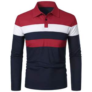 Camisa Polo de Manga Larga con Solapa para Hombre, Estilo Casual y Moderno, con Combinación de Tres Colores, Nueva Colección Otoño-Invierno - Product Image 2