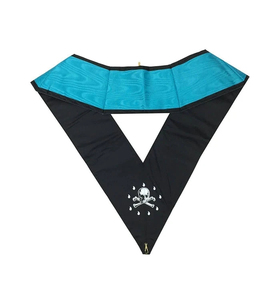 Ensemble de regalia ethnique du Rite écossais de 4e degré, tablier et col en velours brodés à la machine, options personnalisées, vente en gros, pour usage cathédrale, toutes tailles - Product Image 5