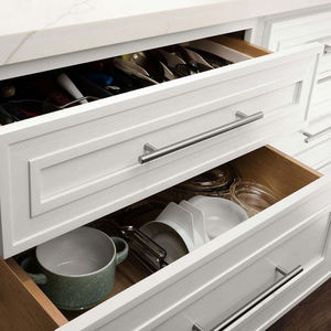 Diseños de gabinetes de cocina modulares asequibles de madera de melamina y PVC con chapa moderna de lujo de fabricante vietnamita - Product Image 4