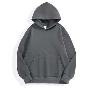 Sweat à capuche réversible imprimé en polaire d'hiver de haute qualité, respirant, avec logo personnalisé, grande taille - Product Image 3