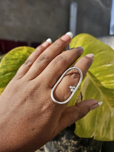 แหวนเงินดีไซน์ใหม่แหวนเงิน925เงินแท้เครื่องประดับแบบมินิมอล - Product Image 2