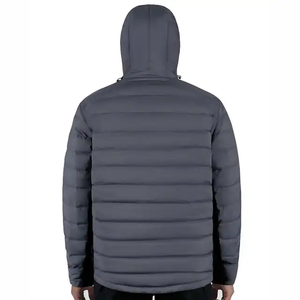 Abrigo acolchado de alta calidad abajo logotipo personalizado algodón diseñador invierno burbuja personalizado hombres brillante chaqueta acolchada - Product Image 3