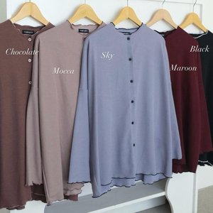 Cardigan en tricot ByMeldev - Vêtement d'extérieur en tricot côtelé basique avec décoration boutonnée pour un style décontracté automne-été - Product Image 5