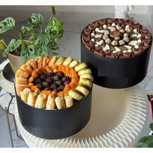 Artículos de comedor Soporte para postres de chocolate La mejor calidad Tazón de chocolate de metal negro Hoteles y bodas para postres Dulces Precio de fábrica - Product Image 1