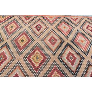 Alfombra tradicional de lana naranja Beige de 5,7x11,9 pies, alfombras rectangulares de retazos turcos bohemios para el hogar, sala de estar, entrada, dormitorio, látex de 4m - Product Image 5
