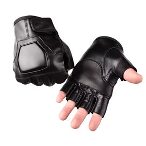 Leather <b>Gloves</b> From Pakistan Motorcycle Drivers' <b>Fingerless</b> Leather <b>Gloves</b> Driver <b>Gloves</b> - Product Image 5