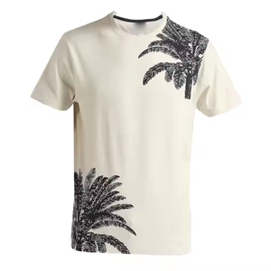Camiseta deportiva de manga corta para hombre, personalizada al por mayor, de poliéster/algodón, corte holgado, estampada, cuello redondo, antiarrugas - Product Image 5