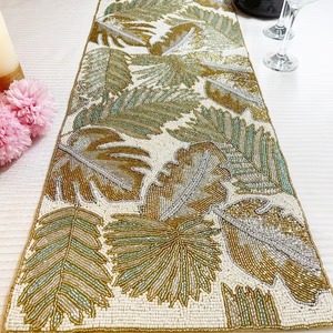 ผ้าปูโต๊ะประดับด้วยลูกปัดลายดอกไม้หรูหราออกแบบใหม่ทนทานโต๊ะในงานแต่งงานที่บ้านโรงแรม - Product Image 3