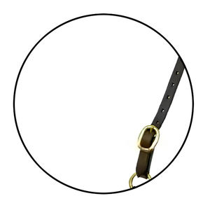 Halter en cuir de selle anglaise fabriqué à la main de qualité supérieure Équipement occidental d'entraînement confortable et élégant avec rembourrage souple en nylon durable - Product Image 3