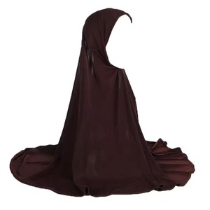Fournisseur en gros de robes longues islamiques Khimar Hijab Voile, faible MOQ, vêtements modestes pour femmes musulmanes, élégant, automne, fabricant mondial - Product Image 2