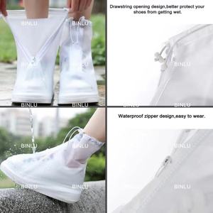 Zapatos de motocicleta gruesos originales, cubierta de lluvia, impermeable, antideslizante, para viajes de hombres y mujeres en días lluviosos - Product Image 4