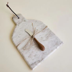 Tabla de cortar de mármol pulido, perfecta para la preparación higiénica de alimentos y fácil limpieza después de las tareas diarias de cocina - Product Image 1