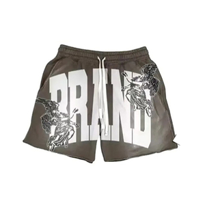 Streetwear Fabricant de vêtements imprimé graphique personnalisé Ensemble short et t-shirt 2 pièces pour hommes Ensemble short personnalisé délavé au soleil et à l'acide - Product Image 5