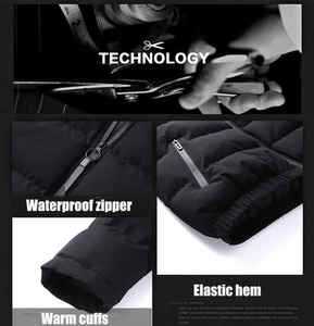 Doudoune de haute qualité en tapisserie noire Design court Doudoune pour homme - Product Image 6