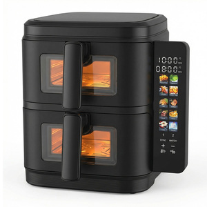 Friggitrice ad Aria Commerciale a Doppio Cestello 10L 2400W, Forno Friggitrice ad Aria a Basso Consumo Energetico - Product Image 2