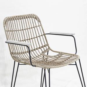 Comhome Elegant Plastic Rattan <b>Garden</b> Chair with Deep <b>Cushions</b> and Built-in <b>Storage</b> for Relaxed Seating - Product Image 6