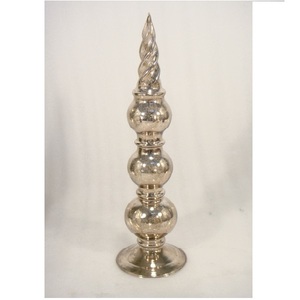 Decorative Mercury Glass <b>Christmas</b> <b>Tree</b> Ornaments <b>Table</b> Top Decorative For Home Party Decor - Product Image 5