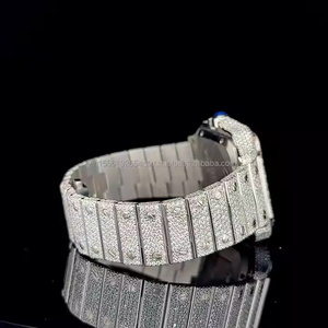 Reloj de Cuarzo para Caballero Moderno, de Acero Inoxidable y Aleación, con Diamante Moissanita, para Eventos Corporativos y Estilo Formal - Product Image 5