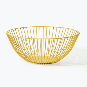 Plated <b>Gold</b> Finishing <b>Basket</b> for Fruits Serving <b>Basket</b> Metal Design Indoor Custom Design Available Best Designer <b>Basket</b> - Product Image 2