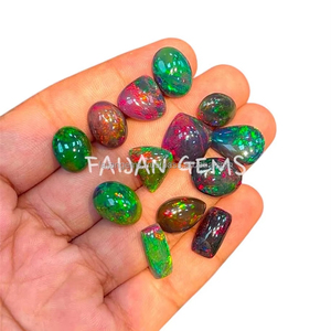 Natural Ethiopian <b>Opal</b> Loose Gemstone Cabochon Polished Mix Shape All Size Crystal Cabochon For Jewellery Pendant Making Stone - Product Image 5