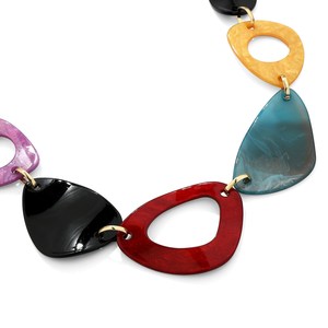 Collar de Moda para Mujer de Alta Calidad, Diseño Personalizado, Colgante de Resina con Estilo de Ángel Colorido, Joyería Navideña para Mujer - Product Image 2