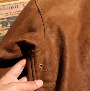 Cuir de vache teint en brun de luxe Veste en cuir pour homme à bas prix Vêtements décontractés Vestes en cuir véritable à la mode avec poches personnalisées - Product Image 3