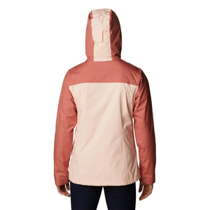 Hot Slim Fit Splicing Hooded Senderismo Escalada Chaqueta Impermeable Moda de mujer Transpirable Ropa de concha suave - Product Image 5