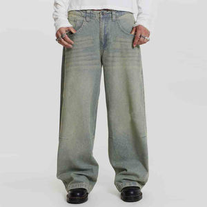 Top Qualité Denim Pantalon Grande Taille Style Décontracté Doux Confortable Tricoté Armure Personnalités À La Mode Denim Pantalon pour Hommes - Product Image 5