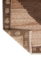 Wholesale Luxury Handmade Bohemian Wool Woven Carpet Hand Knotted Non-slip Washable Rug Living Room Bathroom Floor Mat Home Use
