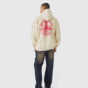 Sudadera con Capucha Personalizada al por Mayor para Hombre, 100% Algodón, Estilo Urbano, con Bolsillo y Estampado Digital OEM - Product Image 6