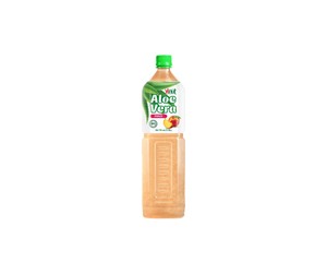 Aloe Vera Peach 500ml Aloe Vera Drink 24 botellas por caja botella para mascotas lista para enviar OEM ODM etiqueta privada hecha en Vietnam - Product Image 1
